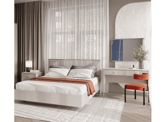 Кровать с подъемным механизмом и с мягким элементом Далия персидский жемчуг LOZ160х200