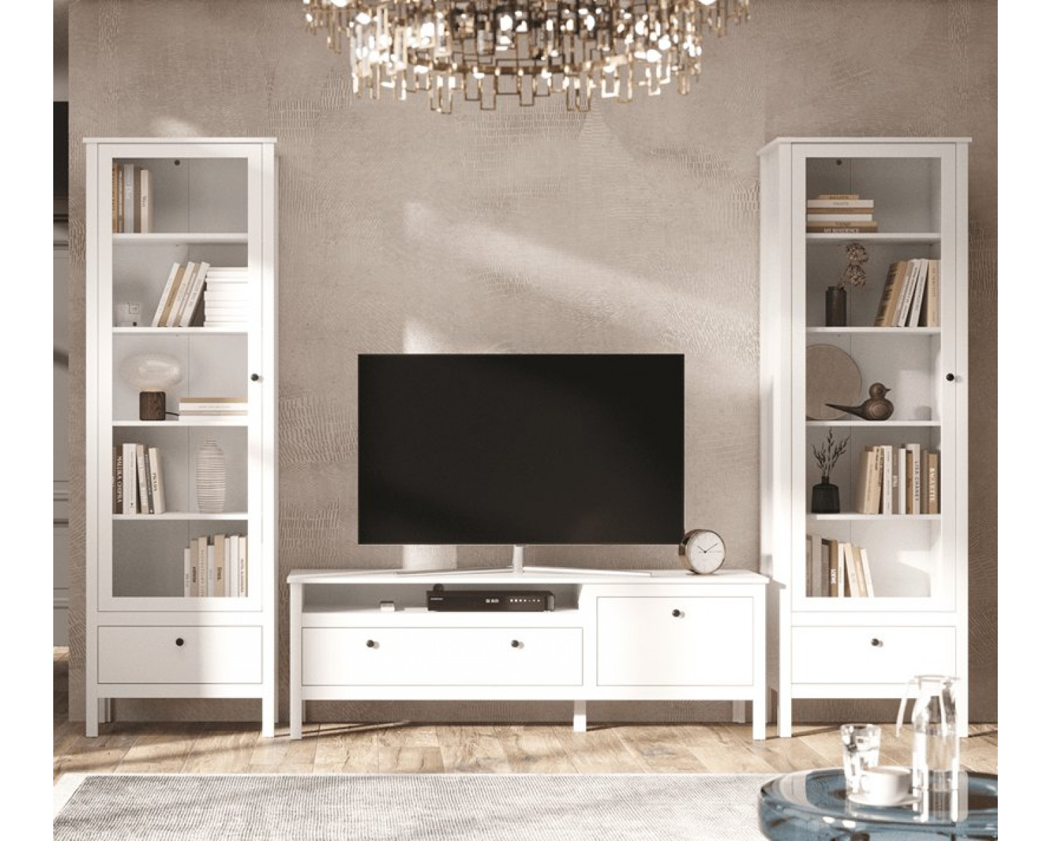 Витрина Эва белый REG1W1S/65