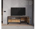 Тумба под телевизор Лофт дуб вотан RTV1D1S