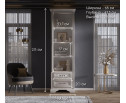 Витрина с подсветкой Стилиус лиственница сибирская REG1W2S