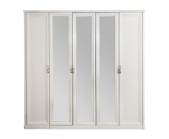 Шкаф Мишель 5-дверный белый матовый