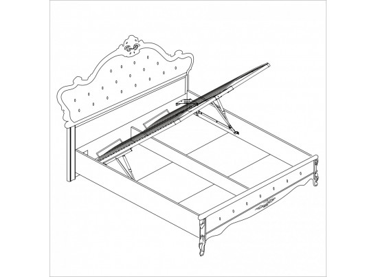 Спальня Мишель 3-дверная 160x200 белый матовый