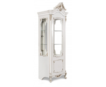 Витрина Флоренция 1-дверная белый глянец