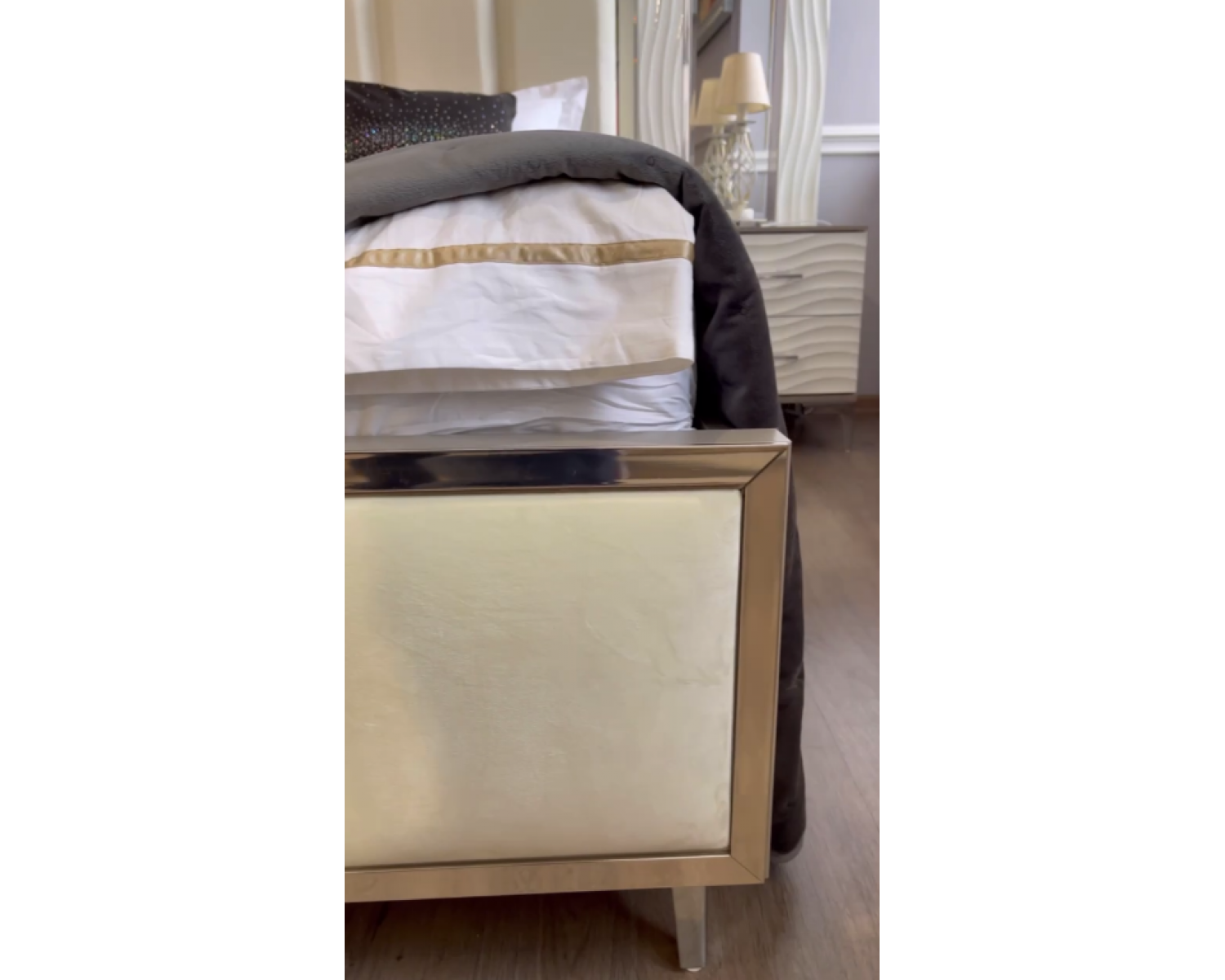Кровать Гравита 160x200 см белый глняец
