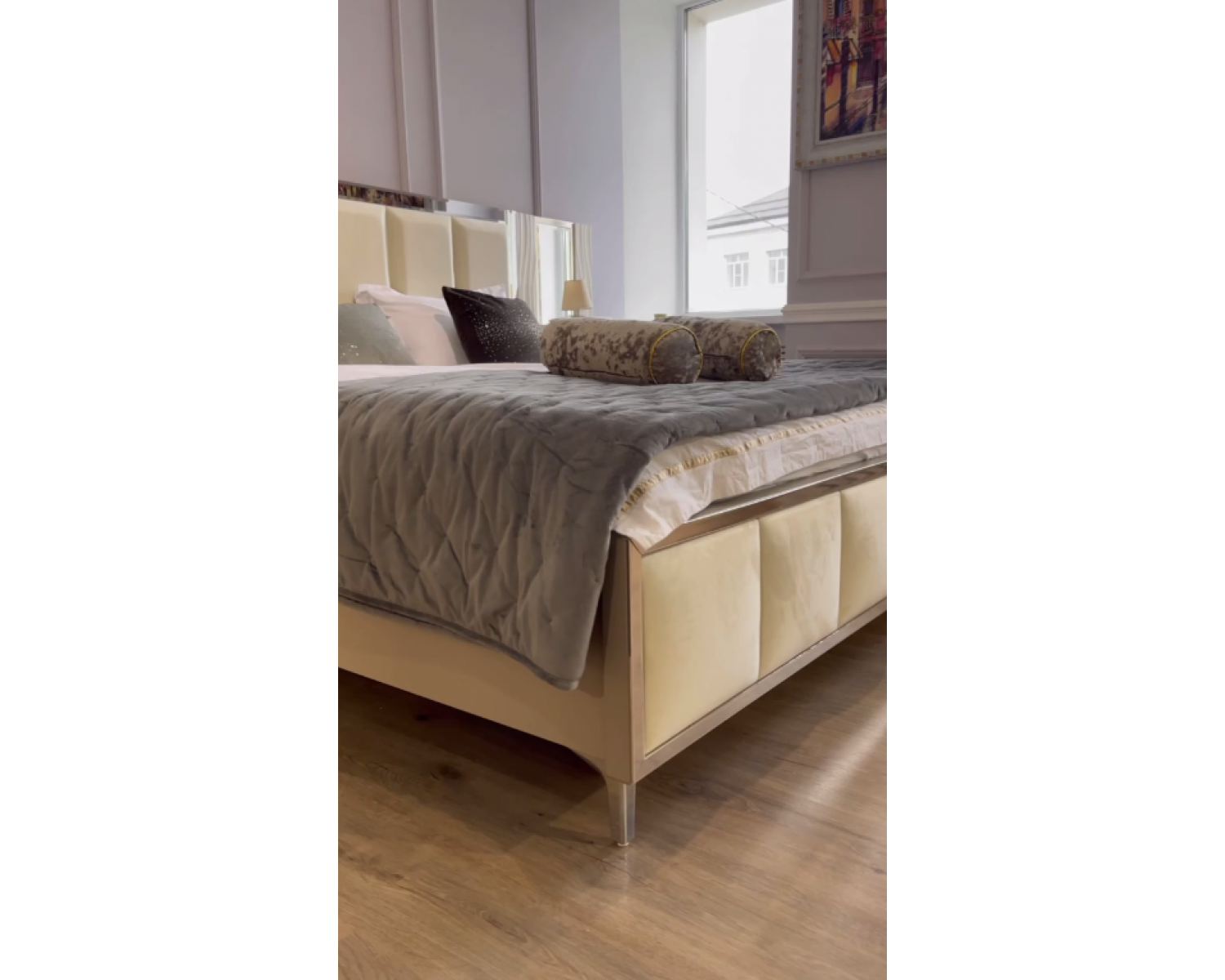 Кровать Гравита 160x200 см белый глняец