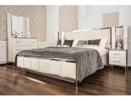 Кровать Гравита 160x200 см белый глняец