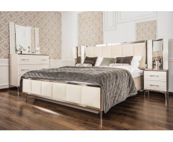 Кровать Гравита 160x200 см белый глняец