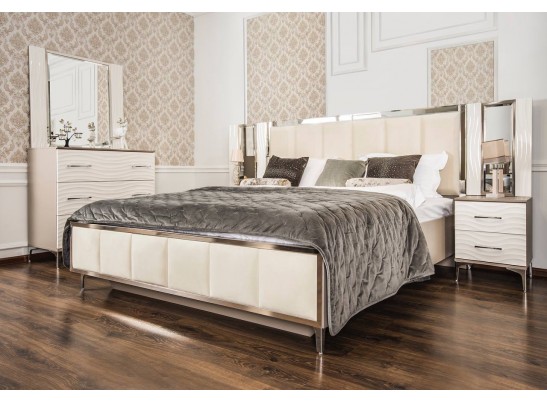 Кровать Гравита 160x200 см белый глняец