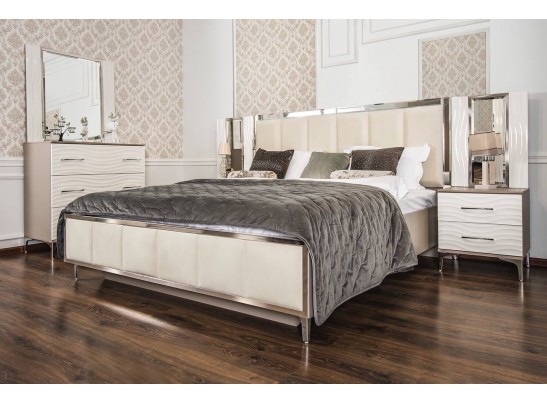 Кровать Гравита 160x200 см белый глняец