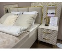 Спальня Лара 160 с 4-дверным шкафом и туалетным столиком, бежевый глянец