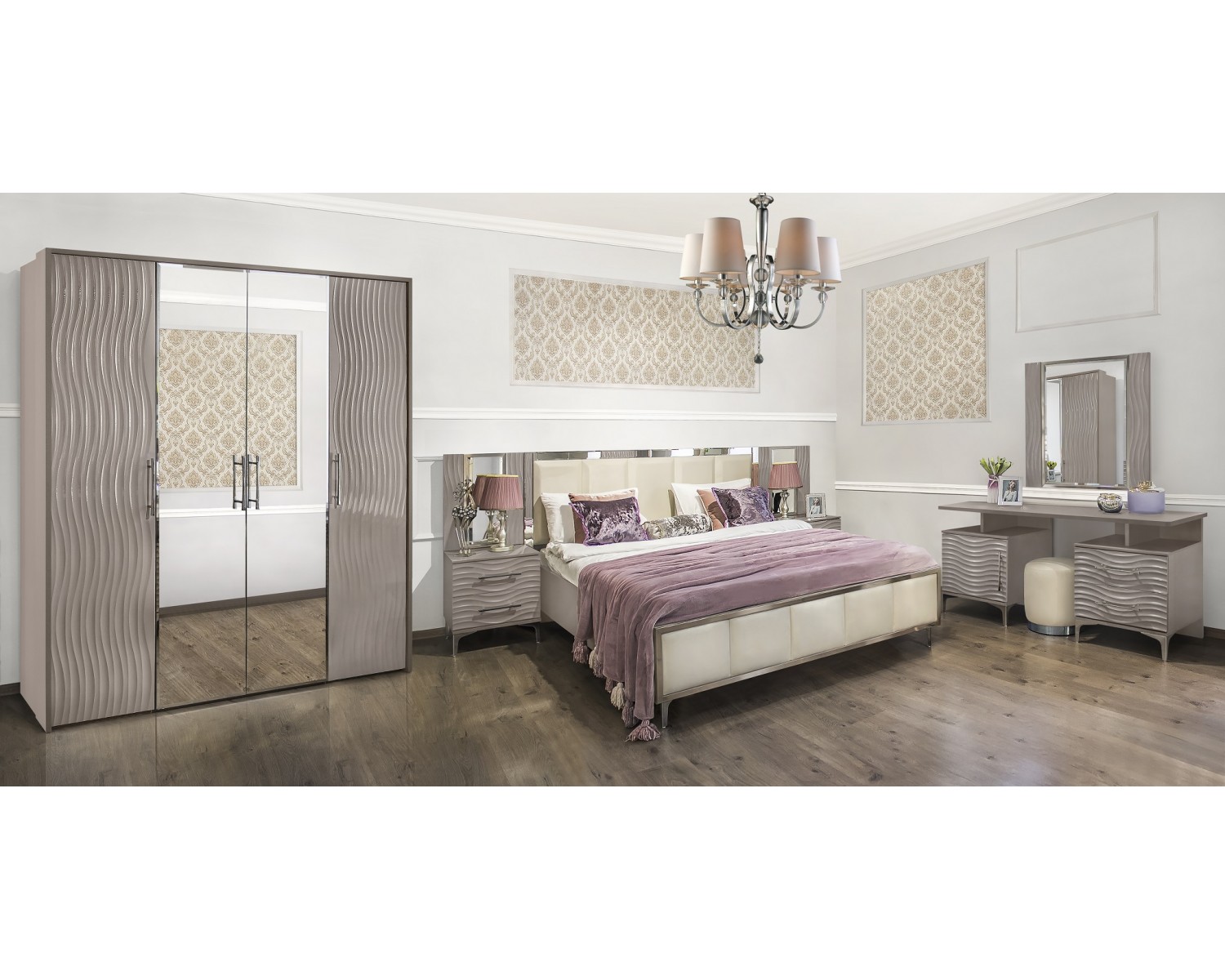 Кровать Гравита 180x200 см серый глянец