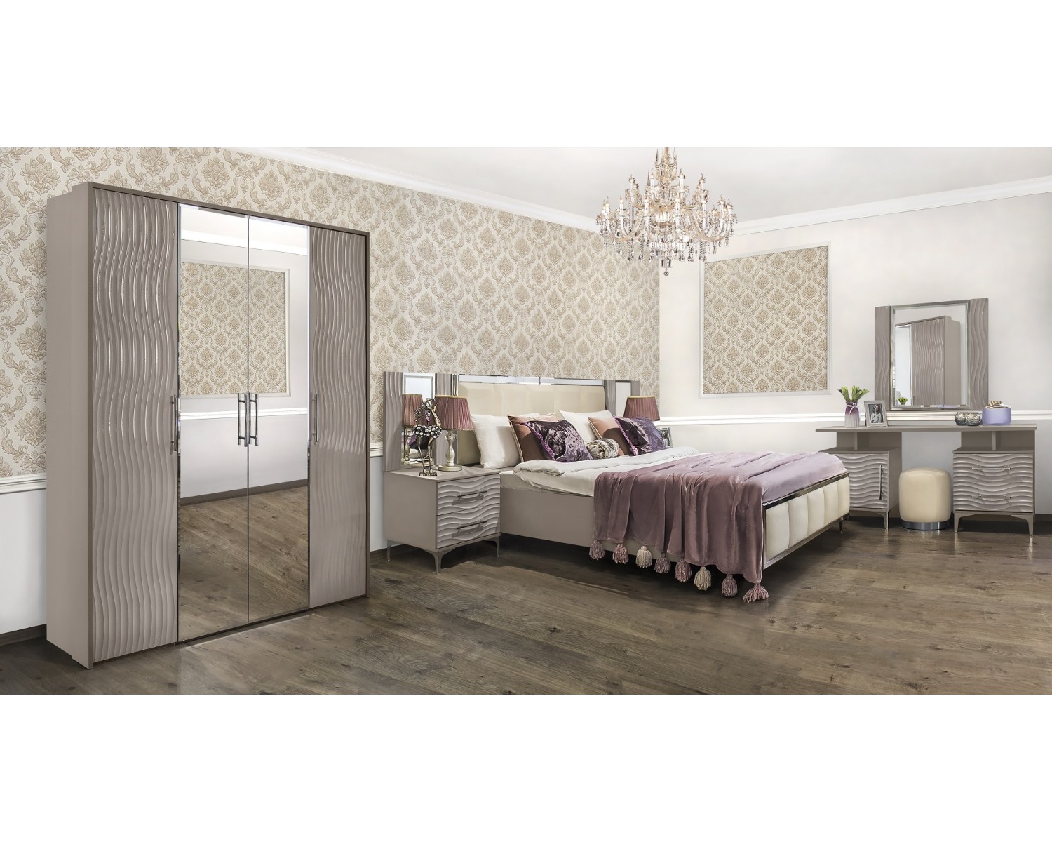 Кровать Гравита 180x200 см серый глянец