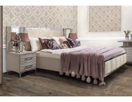 Кровать Гравита 160x200 см серый глянец