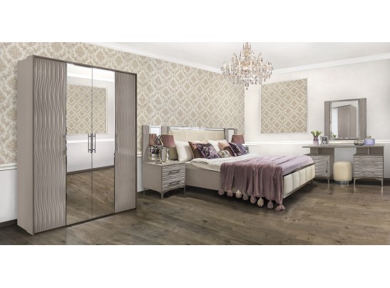 Кровать Гравита 160x200 см серый глянец