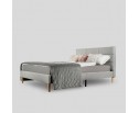 Кровать Milana 160х200 см серый