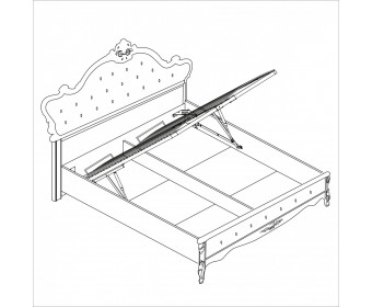 Кровать Мишель 160x200 см белый матовый