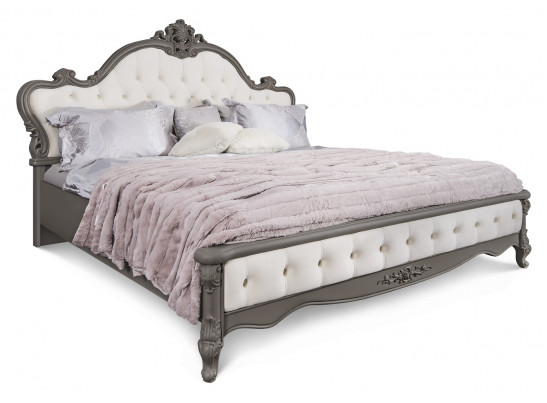 Кровать Мишель Лайт 160x200 см серый камень