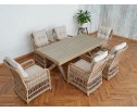 Обеденный комплект ISABELLA из искусственного ротанга