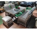 Обеденный комплект ALBERT из искусственного ротанга