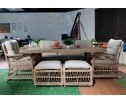 Обеденный комплект ALBERT из искусственного ротанга