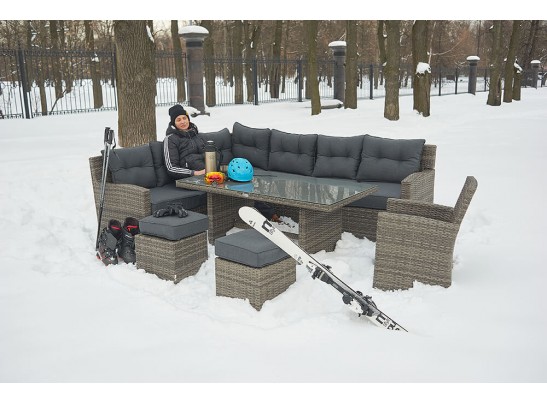  Угловой комплект Genry из искусственного ротанга