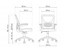 Компьютерное кресло Konfi light gray / white