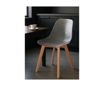 Пластиковый стул Vart clear / wood