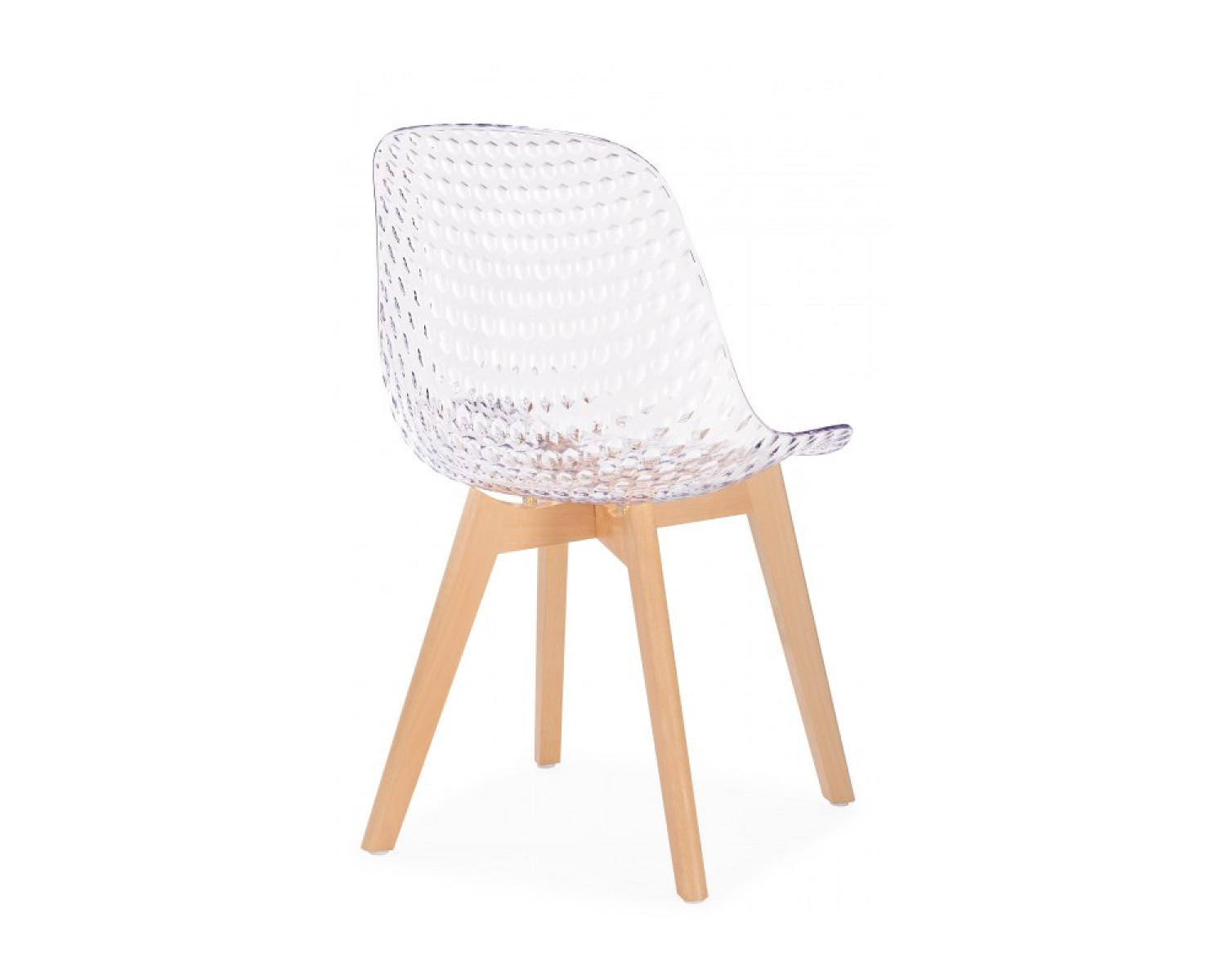 Пластиковый стул Vart clear / wood