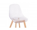 Пластиковый стул Vart clear / wood
