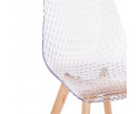 Пластиковый стул Vart clear / wood