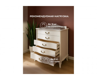 Комод Джульетта молочный дуб