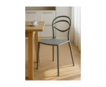 Пластиковый стул Simple gray