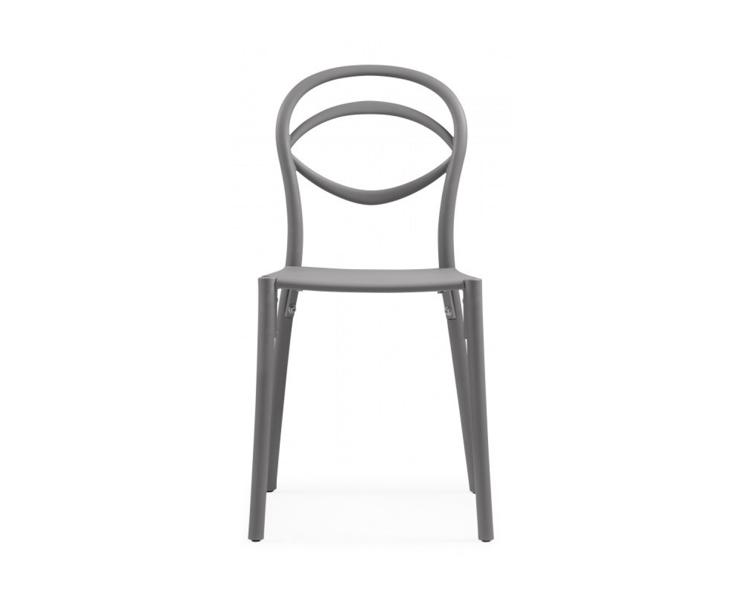 Пластиковый стул Simple gray