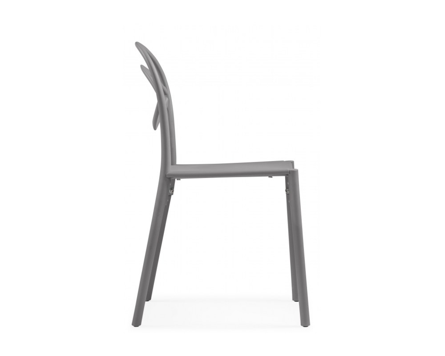 Пластиковый стул Simple gray