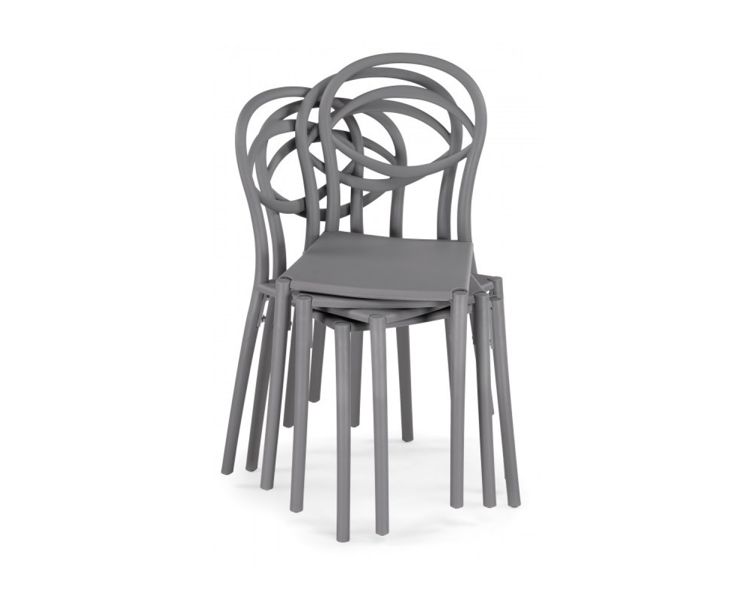 Пластиковый стул Simple gray