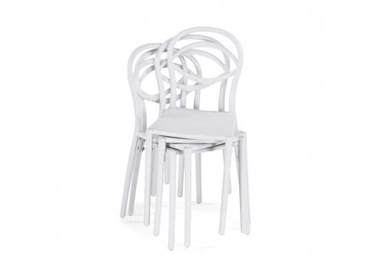 Пластиковый стул Simple white