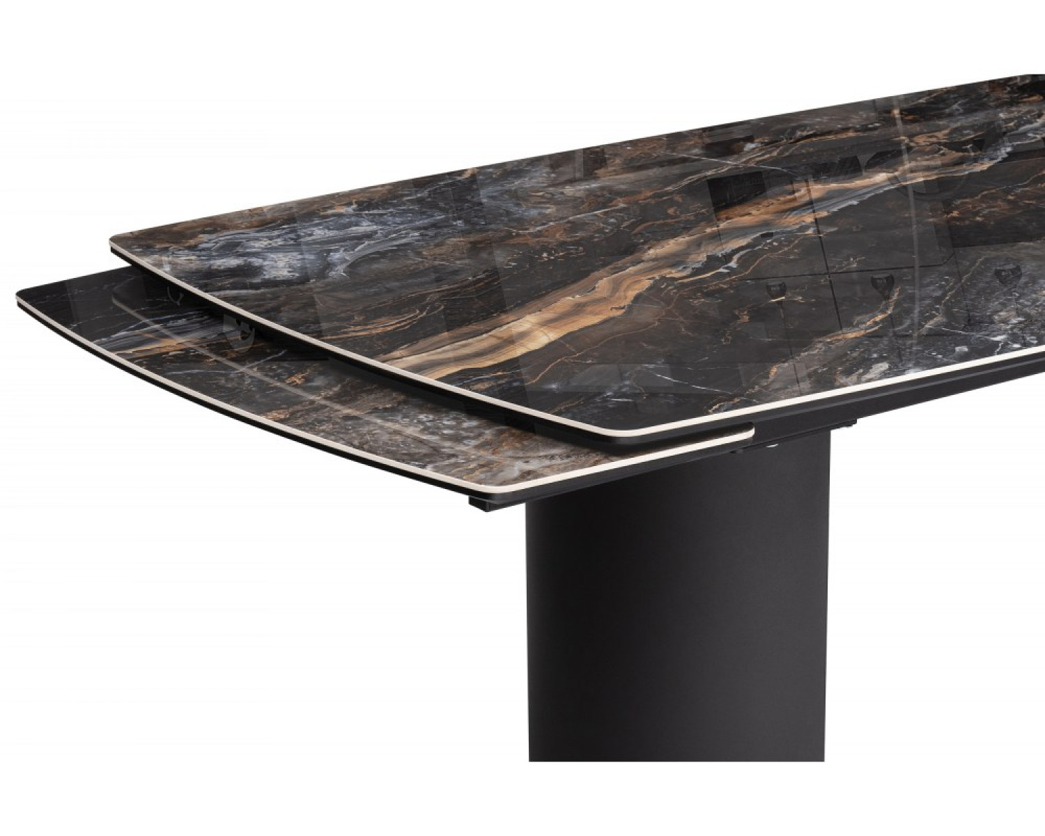 Керамический стол Маре 200(260)х100х77 neodom titanium lawa nero / черный