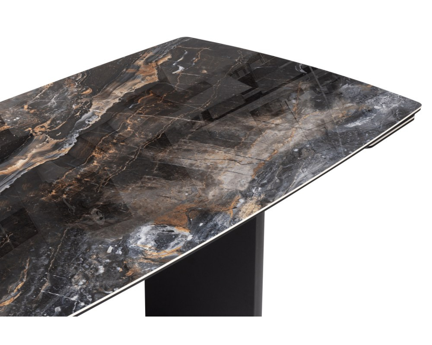 Керамический стол Маре 200(260)х100х77 neodom titanium lawa nero / черный