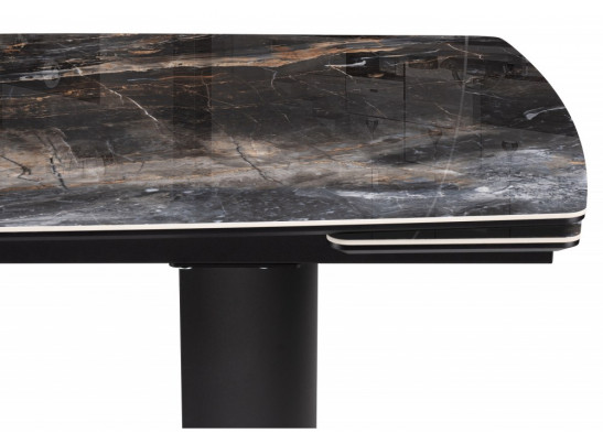 Керамический стол Маре 200(260)х100х77 neodom titanium lawa nero / черный