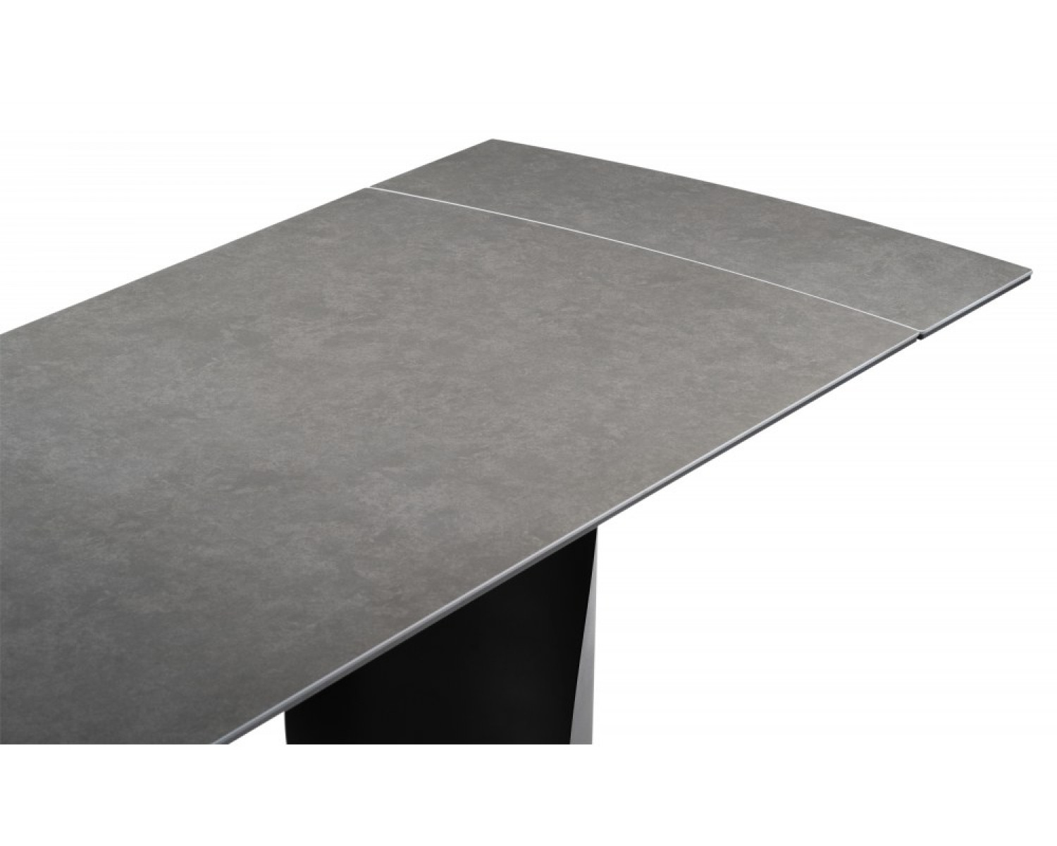 Керамический стол Готланд 160(220)х90х79 ink gray / черный