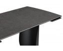 Керамический стол Готланд 180(240)х90х79 ink gray / черный