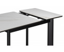 Керамический стол Кина 90(130)х65х76 alpine white / черный