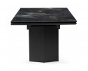 Керамический стол Монерон 200(260)х100х77 black paradise polished / черный