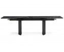 Керамический стол Монерон 200(260)х100х77 black paradise polished / черный