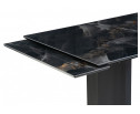 Керамический стол Монерон 200(260)х100х77 black paradise polished / черный