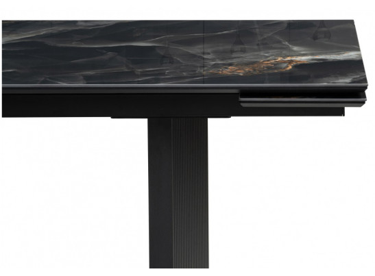 Керамический стол Монерон 200(260)х100х77 black paradise polished / черный