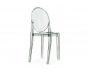 Пластиковый стул Victoria clear gray