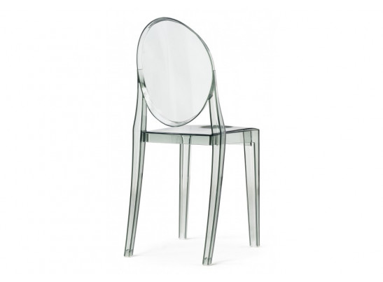 Пластиковый стул Victoria clear gray