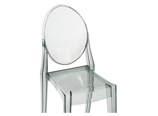 Пластиковый стул Victoria clear gray