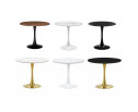 Керамический стол Тулип 90х73 черный мрамор / золото